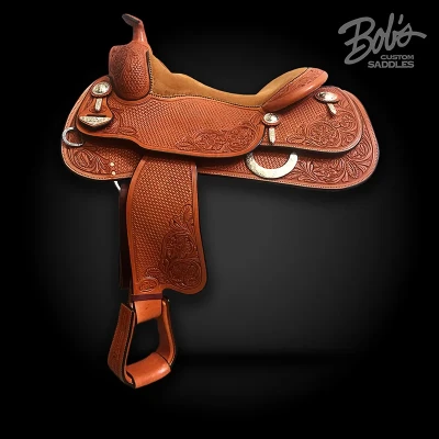 KR Reiner 347 western reining saddle designed for competitive performance and comfort.